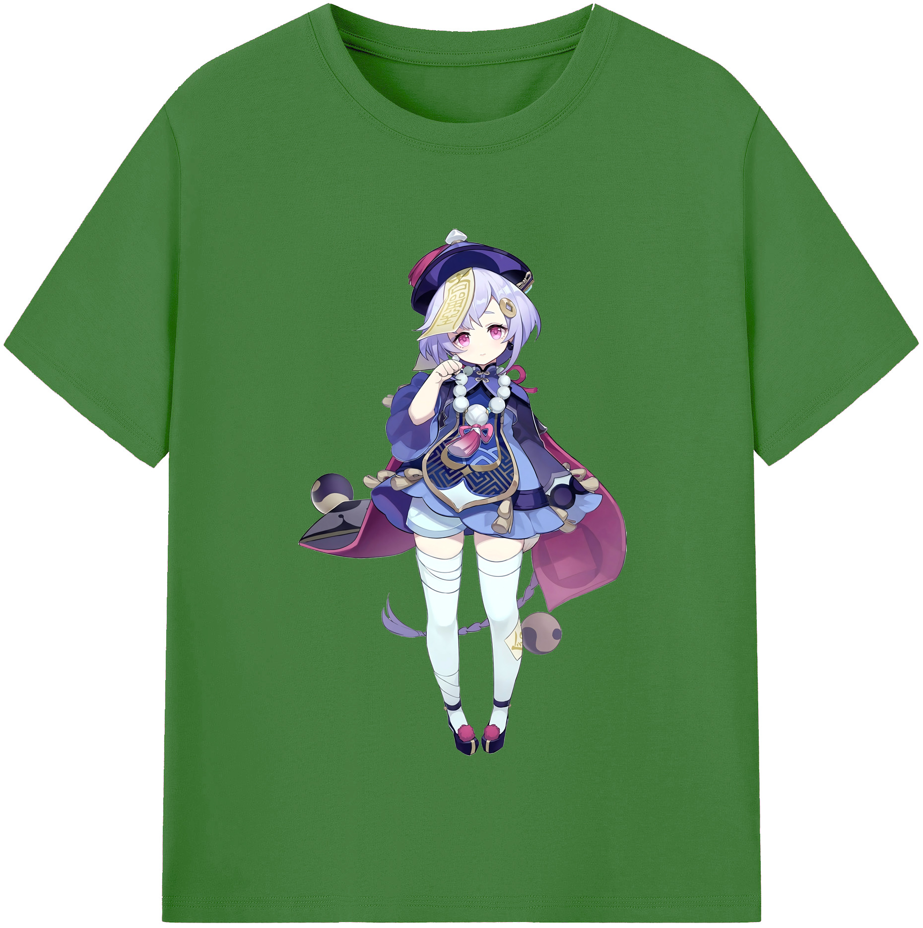 げんし神 七七 なな  genshin Nana レディースカジュアルプリントTシャツ（綿100％）